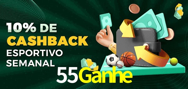 10% de bônus de cashback na 55Ganhe